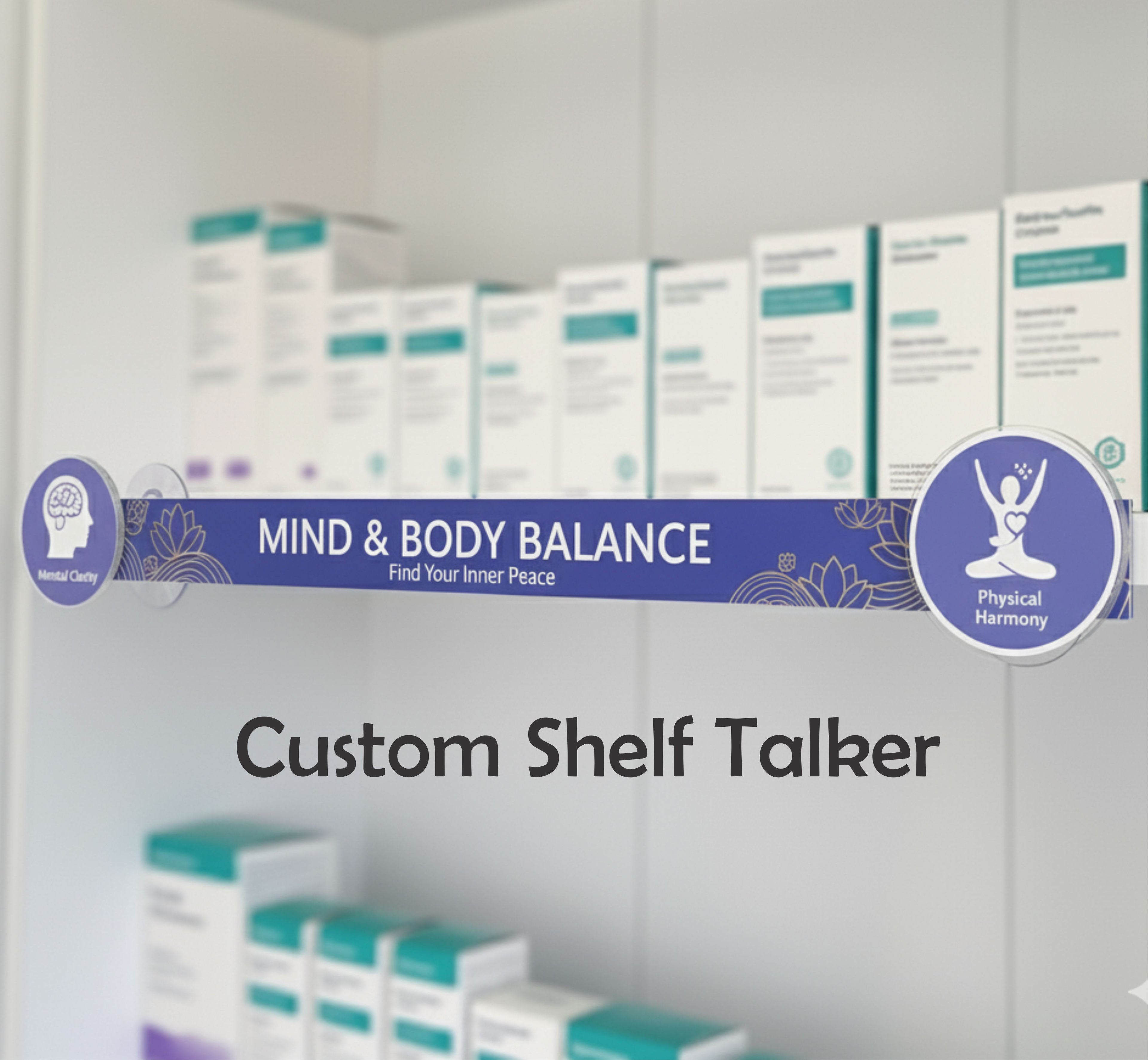 Custom Shelf Talker, Brand Promotion, Professional Product Showcasing
