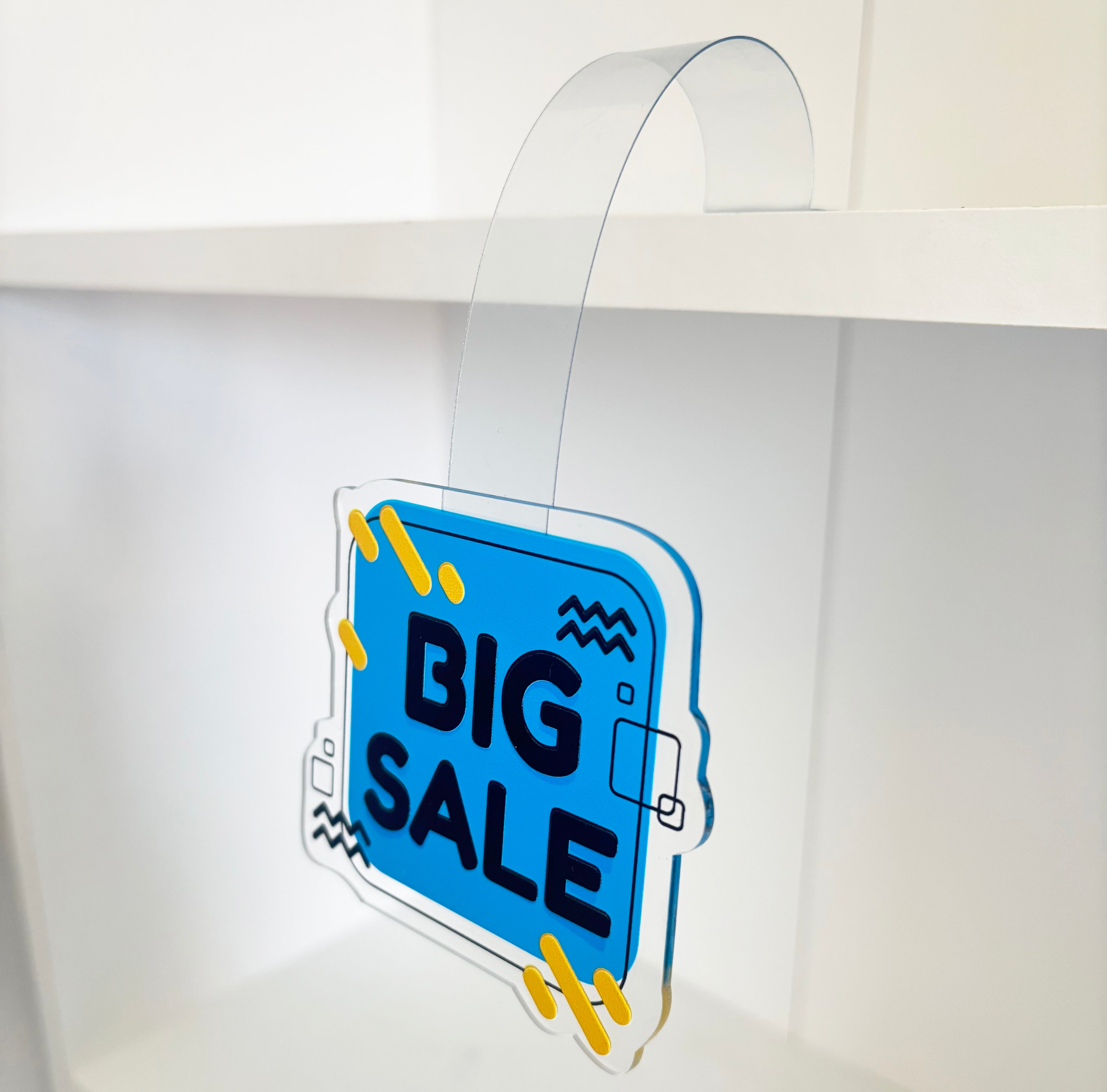 20pcs Shelf Wobbler, Acrylic Sign Super Sale, Retail Display Tag, Custom Acrylic POP Sign, Personalized Store Promotion Tag