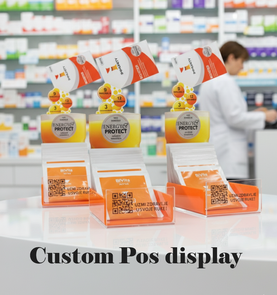 Custom Acrylic Display Stand for Retail, Brand Promotion, Professional Product Showcasing