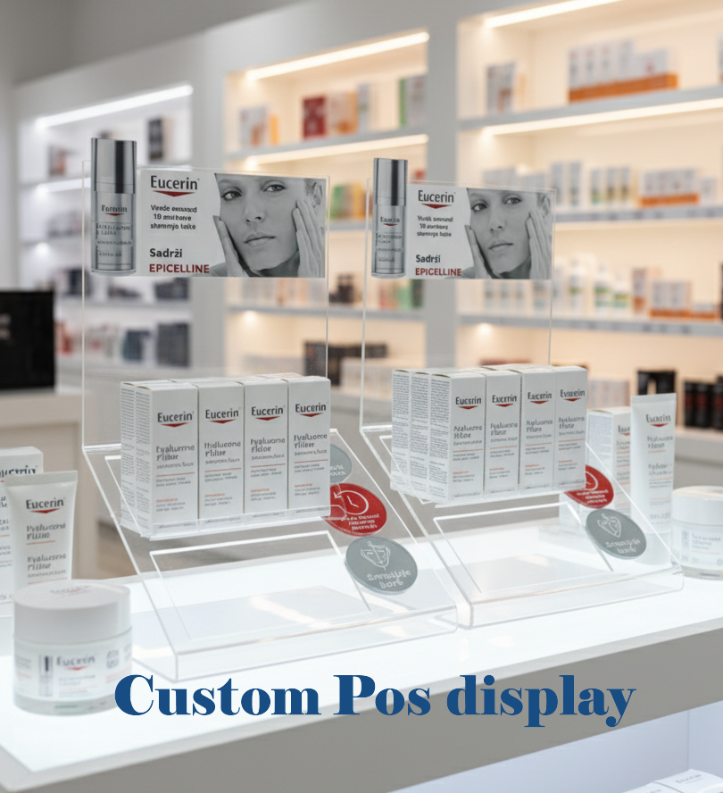 Custom Acrylic Display Stand for Retail, Brand Promotion, Professional Product Showcasing